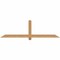Ekena Millwork Eugene Smooth Timber Gable Bracket, Western Red Cedar, 72"W x 21"H x 3 1/2"D x 3 1/2"F, 7/12 Pitch GBW072X21X0404EUG00SWR - alternate 1